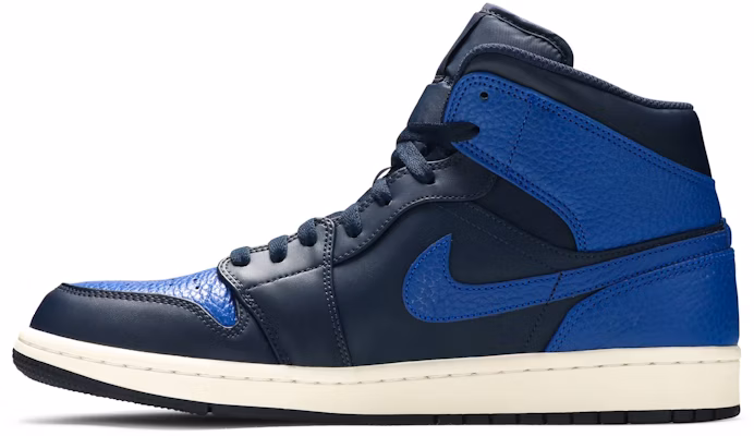 Air Jordan 1 Retro Mid 'Obsidian Royal' 554724-412 Lookbook Air Jordan 1 Retro Mid 'Obsidian Royal' 554724-412