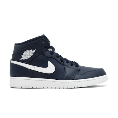 Jordan 1 Retro Mid 'Obsidian White'