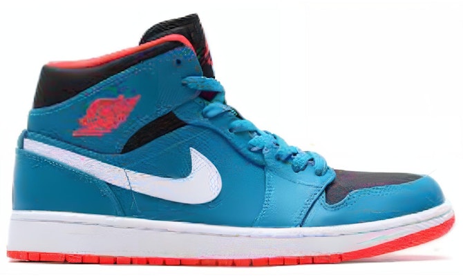 Air Jordan 1 中筒復刻版 '青色' 554724-308 Lookbook Air Jordan 1 中筒復刻版 '青色' 554724-308