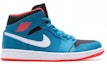 Lookbook Air Jordan 1 Retro Mid 'Teal' 554724-308 (Warna Hijau Kebiruan)