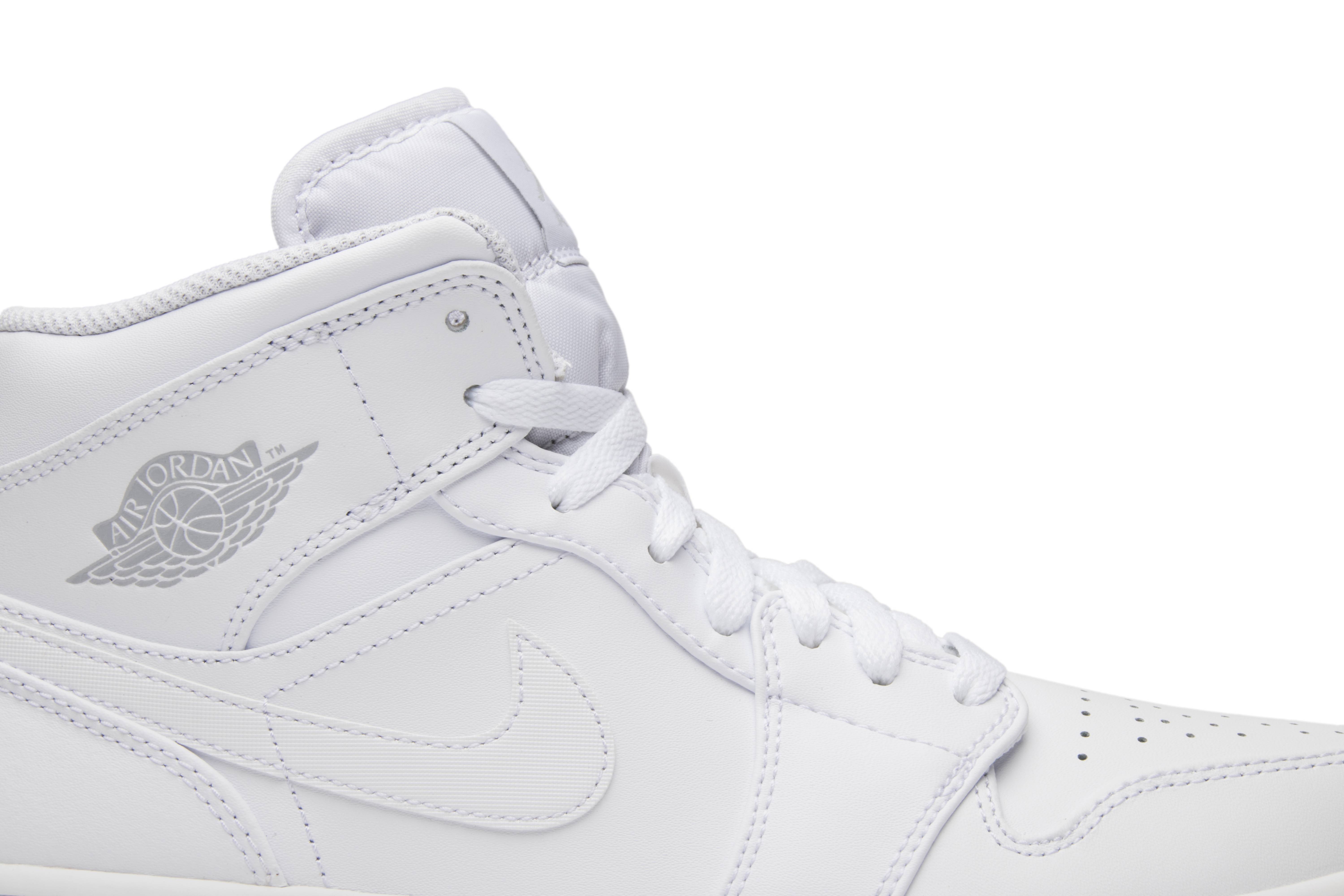 Order Air Jordan 1 Retro Mid 'Triple White' 2017 554724-104