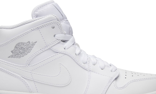 Air Jordan 1 Retro Mid 'Triple White' 2017 554724-104 Order Air Jordan 1 Retro Mid 'Triple White' 2017 554724-104