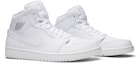 Cheap Air Jordan 1 Retro Mid 'Triple White' 2017 554724-104
