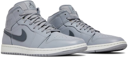 Air Jordan 1 Retro Mid 'Wolf Grey' 2017 Abu Serigala 554724-033 Cheap Air Jordan 1 Retro Mid 'Wolf Grey' 2017 Abu Serigala 554724-033