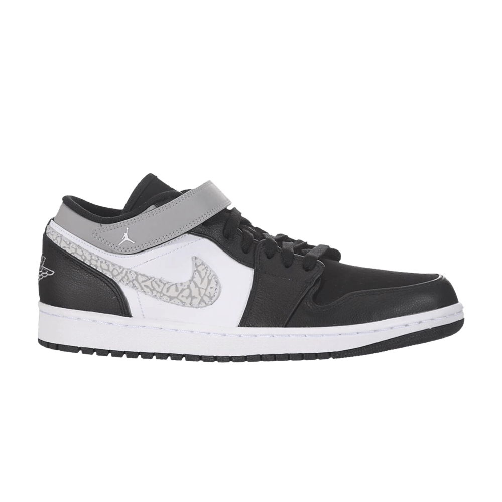 Air Jordan 1 Strap Low 'Black Matte Silver' 574420-003