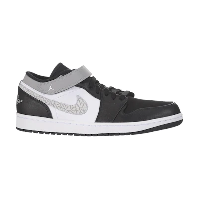 Jordan 1 Strap Low 'Black Matte Silver'