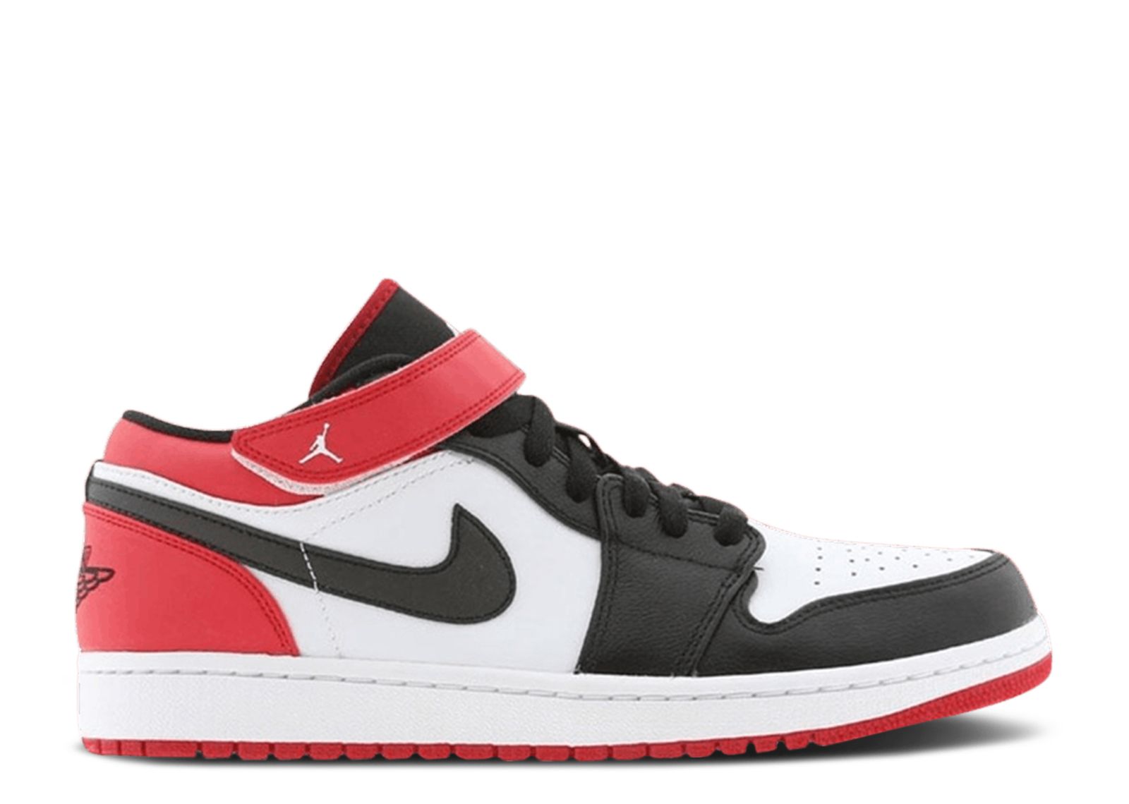 Buy Air Jordan 1 Strap Low 'Black Toe' 574420-101