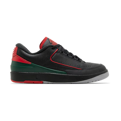 Jordan 2 Low 'Black/Fire Red'