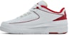 Air Jordan 2 Retro Low 'Putih Varsity Merah' 309837-101