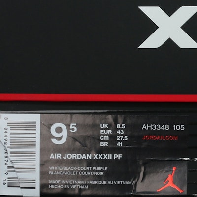 Air Jordan 32 PF 'Finale' AH3348-105 Details for Air Jordan 32 PF 'Finale' AH3348-105