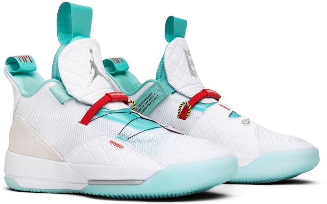 Jordan 33 top white blue