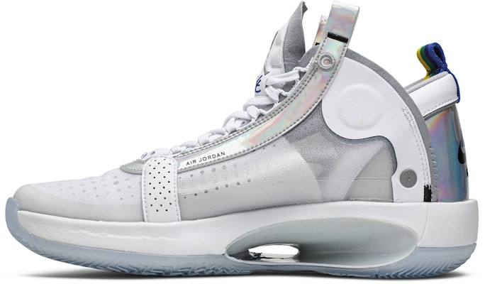 Air Jordan 34 'White Metallic Silver' AR3240-101 Lookbook Air Jordan 34 'White Metallic Silver' AR3240-101