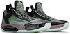 Air Jordan 34 Low 'Hitam Hijau Vapor Coral Pudar' CZ7750-003