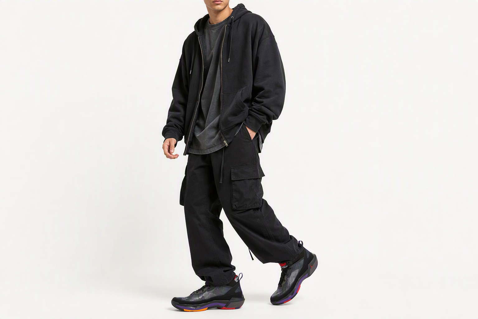 Order Jordan Air Jordan 37 “超越邊界“ 減震防滑耐磨 高筒 籃球鞋 黑紅