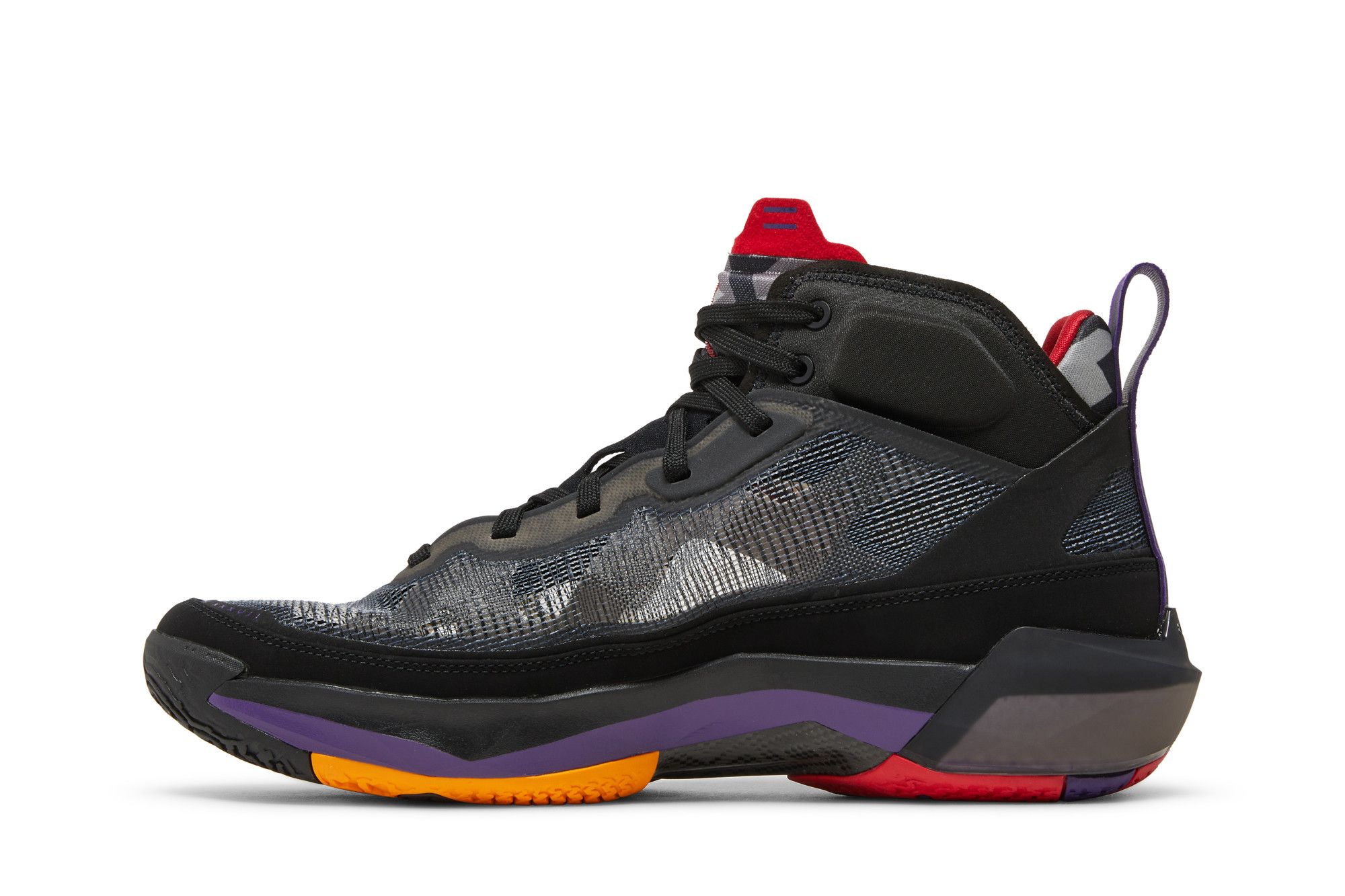 Shop Jordan Air Jordan 37 “超越邊界“ 減震防滑耐磨 高筒 籃球鞋 黑紅