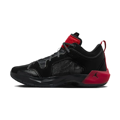Jordan 37 Low PF 'Black/University Red/Dark Gray/Metallic Gold'