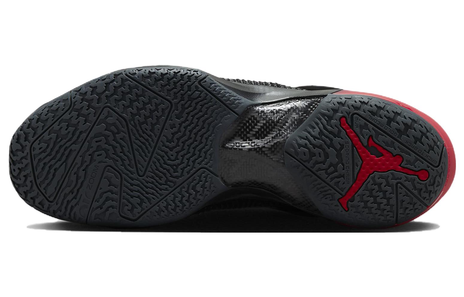 Details for Air Jordan 37 Low PF 'Hitam/Merah Universitas/Abu Tua/Emas Metalik' DQ4123-007