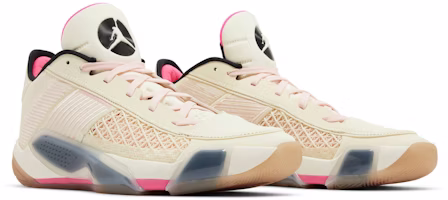 喬丹 Air Jordan 38 Low 舒適 防滑耐磨 低幫 籃球鞋 男款 白粉 Cheap 喬丹 Air Jordan 38 Low 舒適 防滑耐磨 低幫 籃球鞋 男款 白粉