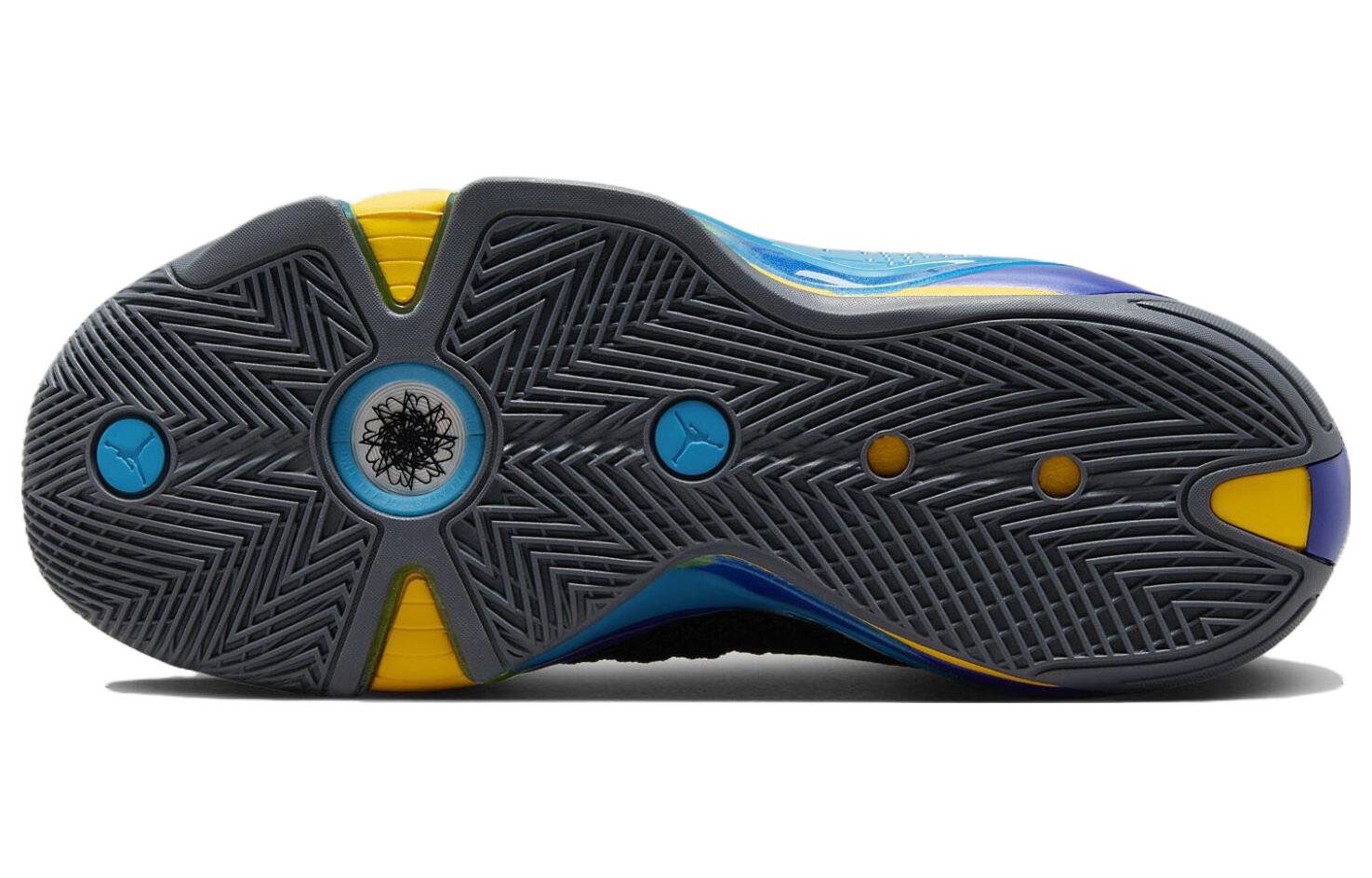 Sizing Air Jordan 38 PF Aqua (Sol Hitam) DZ3355-001
