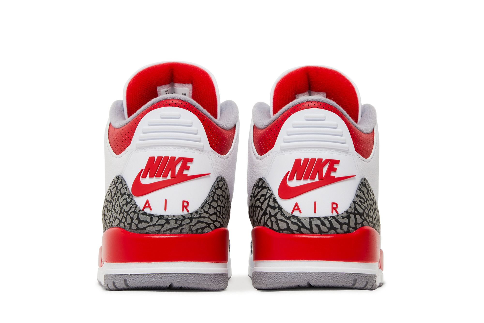 Sizing Air Jordan 3 OG 'Fire Red' 2022 Zapatos Retro Rojos DN3707-160