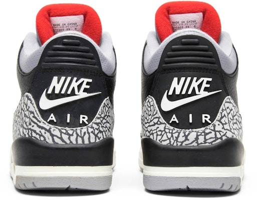 Air Jordan 3 Retro 2001 'Black Cement' 136064-001 Details for Air Jordan 3 Retro 2001 'Black Cement' 136064-001