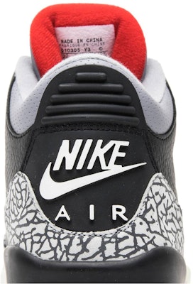 Air Jordan 3 Retro 2001 'Black Cement' 136064-001 Sizing Air Jordan 3 Retro 2001 'Black Cement' 136064-001