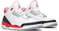 Cheap Air Jordan 3 Retro 2007 'Fire Red' Merah Api 136064-161