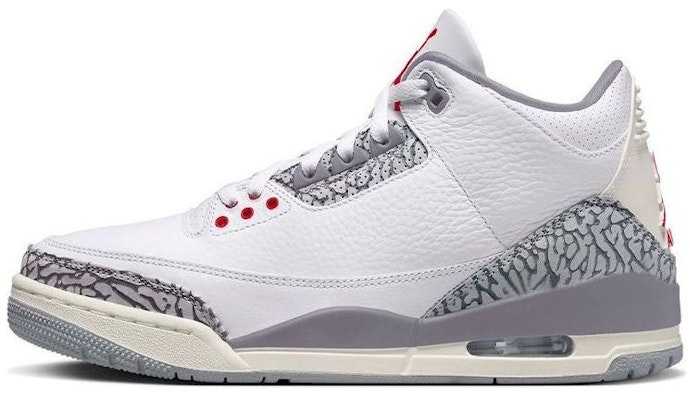 Gray jordan 3 hot sale