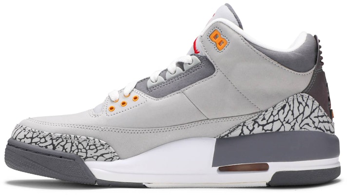 Air Jordan 3 Retro LS 2006 'Cool Grey' Lelaki Kelabu Sejuk 315297-062 Lookbook Air Jordan 3 Retro LS 2006 'Cool Grey' Lelaki Kelabu Sejuk 315297-062