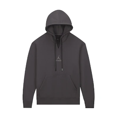 Air Jordan 3 A Ma Maniére Collab Logo Print V-Neck Hoodie Grey (Asia Edition). CV3443-099