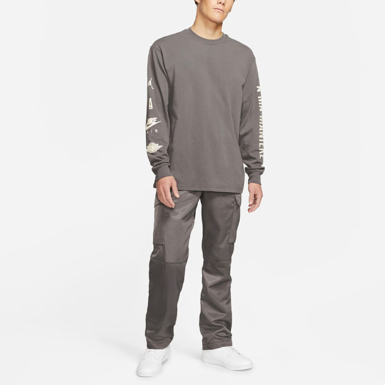 Purchase Air Jordan 3 x A Ma Maniére Logo Crewneck Lengan Panjang Kelabu Retro. CV3449-099