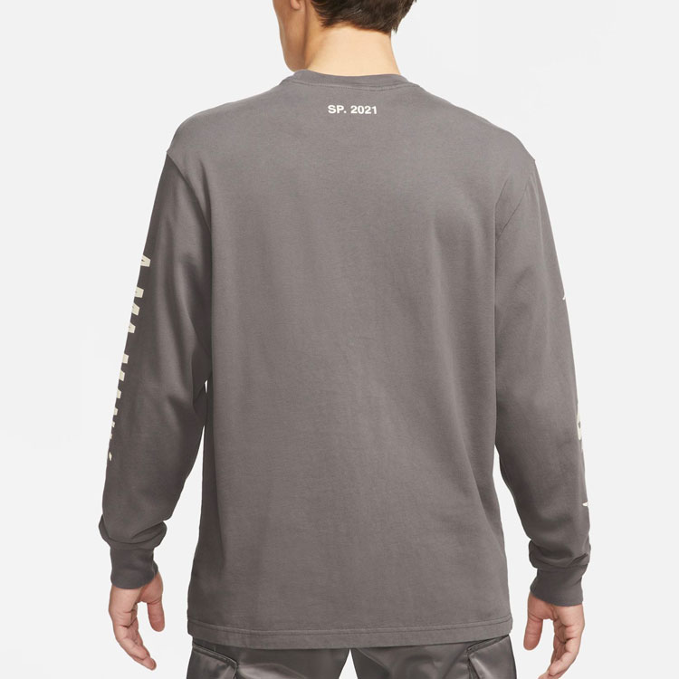 Details for Air Jordan 3 x A Ma Maniére Logo Crewneck Lengan Panjang Kelabu Retro. CV3449-099