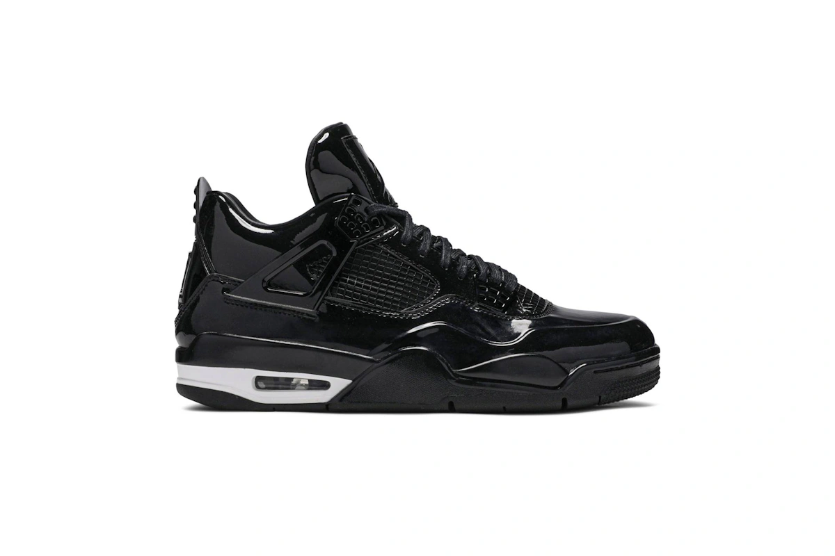 Air Jordan 4 Retro 11Lab4 'Black Patent Leather' 719864-010