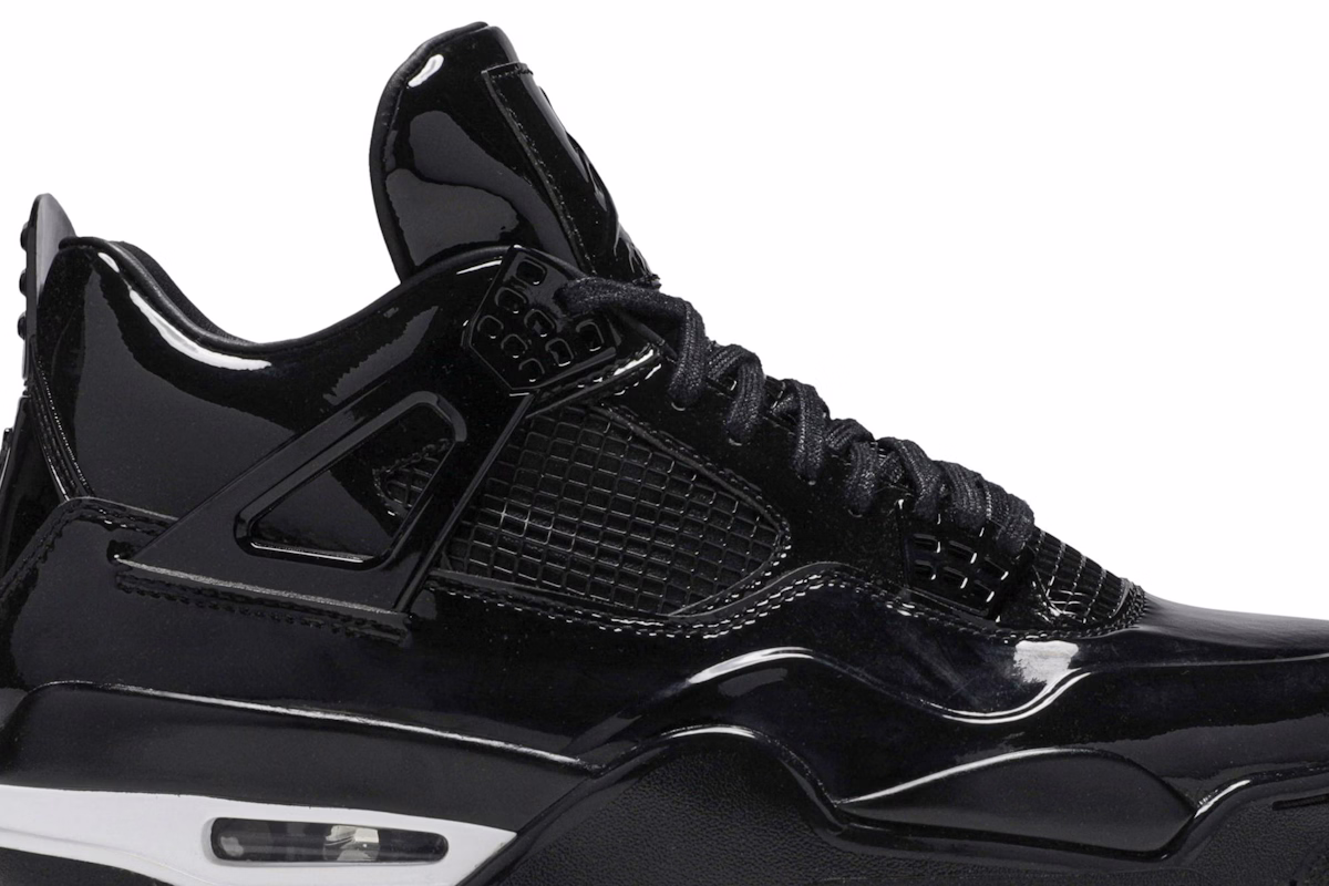 Air Jordan 4 Retro 11Lab4 'Black Patent Leather' 719864-010