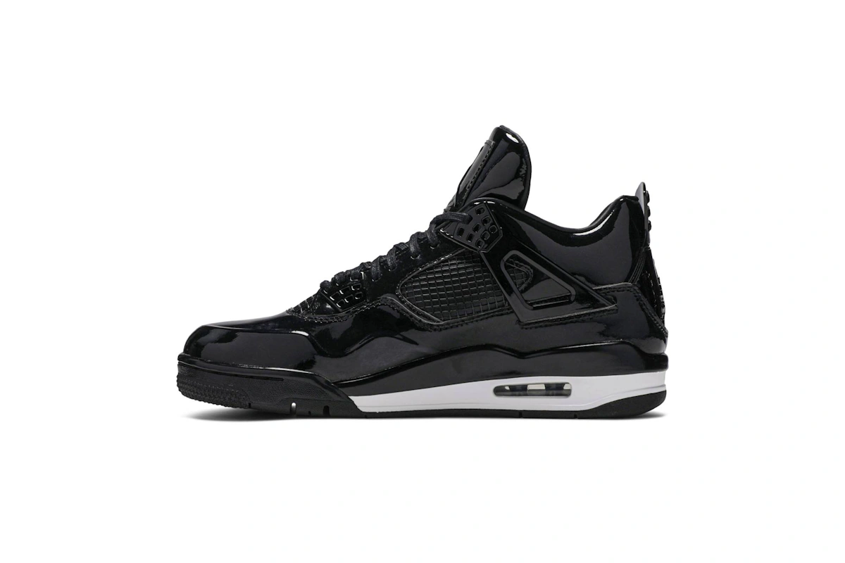 Air Jordan 4 Retro 11Lab4 'Black Patent Leather' 719864-010