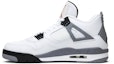 Lookbook Air Jordan 4 Retro 2012 'White Cement' Putih Kelabu 308497-103