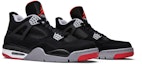 Cheap Air Jordan 4 Retro 'Bred' 2012 Lelaki Wanita Kasual Sneaker 308497-089