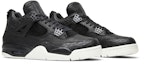Cheap Air Jordan 4 Retro PRM 'Pinnacle' 819139-010 (Hitam/Emas)