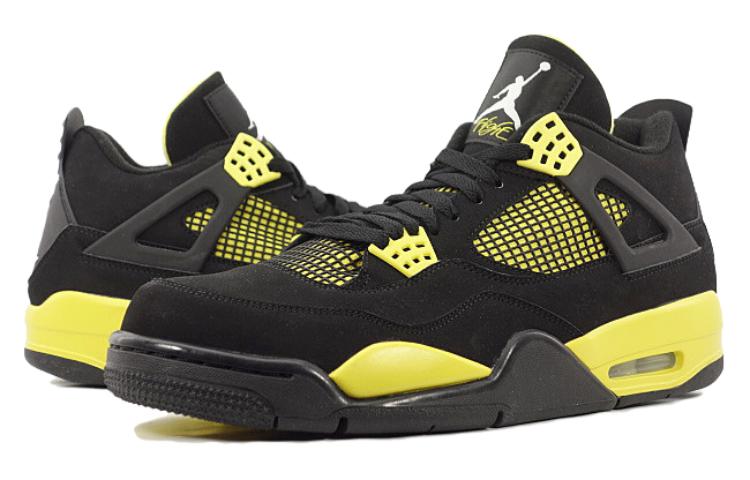 Lookbook エアジョーダン4 レトロ サンダー (06) 黒黄 314257-071