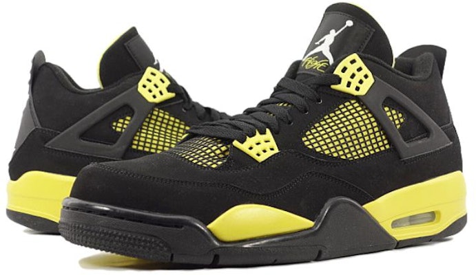Air Jordan 4 Retro Thunder (2006) 'Negro Amarillo' 314257-071 Lookbook Air Jordan 4 Retro Thunder (2006) 'Negro Amarillo' 314257-071