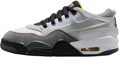(Youth) Air Jordan 4 RM 'Motorsports' White/Black/Gray/Red Basketball Shoes IB8051-100 (Youth) Air Jordan 4 RM 'Motorsports' White/Black/Gray/Red Basketball Shoes IB8051-100