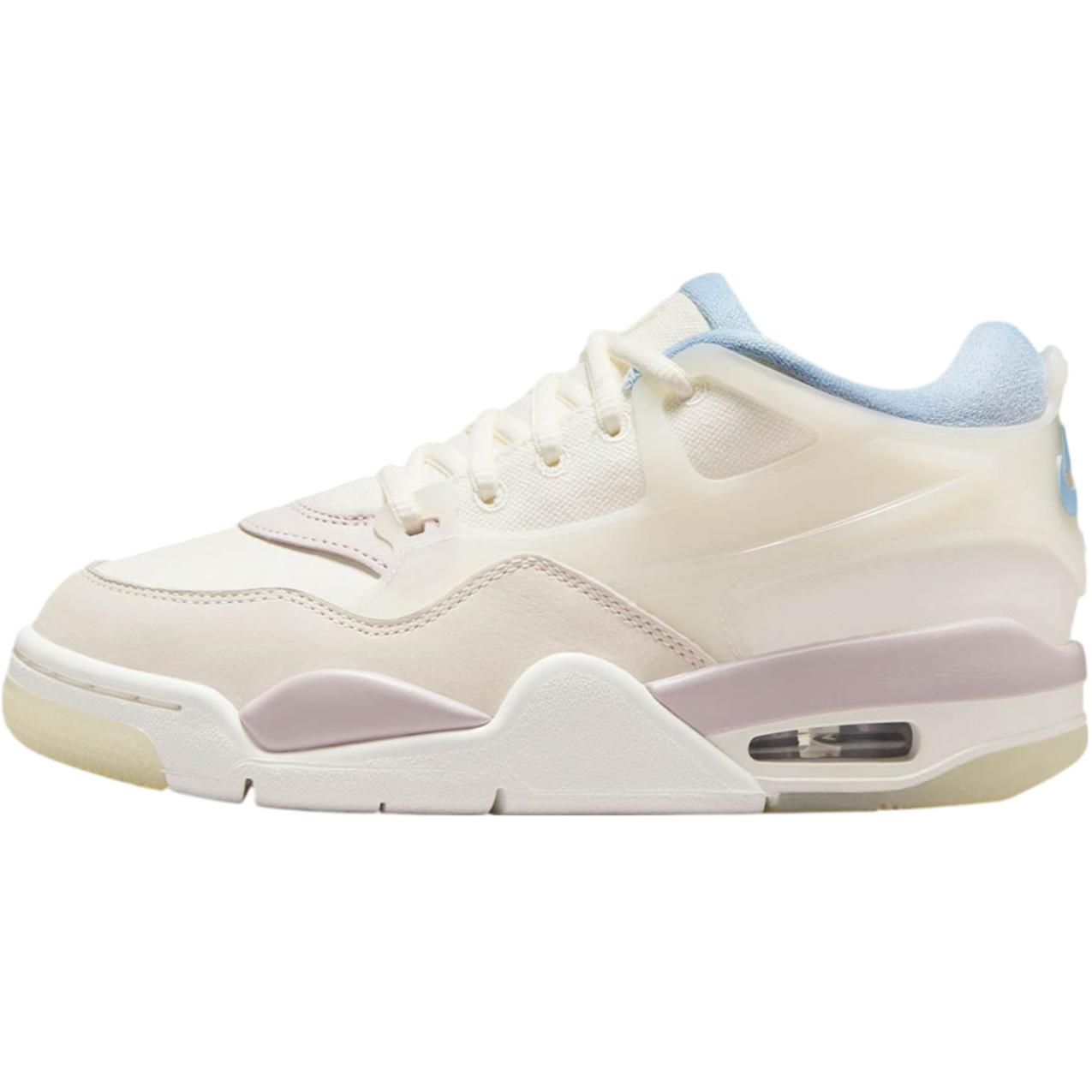 (Youth) Air Jordan 4 RM White/Light Pink Low-Top Basketball Shoes IB8862-141