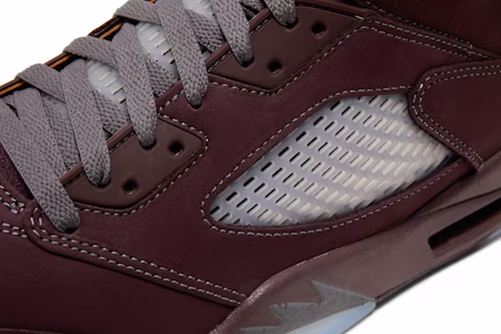 Air Jordan 5 'Burgundy' Lelaki Kasut Sneakers DZ4131-600 2