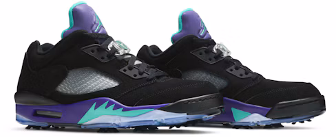 Cheap Air Jordan 5 Low 高爾夫鞋‘黑葡萄’CU4523-001