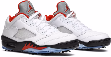 Air Jordan 5 Low Golf 'Fire Red' Sepatu Golf Merah Api CU4523-100 Cheap Air Jordan 5 Low Golf 'Fire Red' Sepatu Golf Merah Api CU4523-100