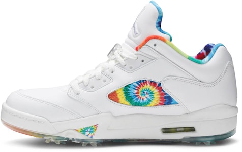 Air Jordan 5 低帮高尔夫鞋“和平、爱与高尔夫” CW4205-100 Lookbook Air Jordan 5 低帮高尔夫鞋“和平、爱与高尔夫” CW4205-100