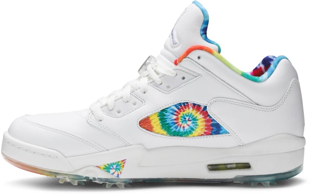 Air Jordan 5 Low Golf 'Peace, Love, and Golf' CW4205-100 Lookbook Air Jordan 5 Low Golf 'Peace, Love, and Golf' CW4205-100