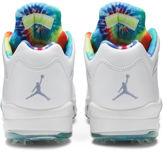 Air Jordan 5 低帮高尔夫鞋“和平、爱与高尔夫” CW4205-100 Details for Air Jordan 5 低帮高尔夫鞋“和平、爱与高尔夫” CW4205-100