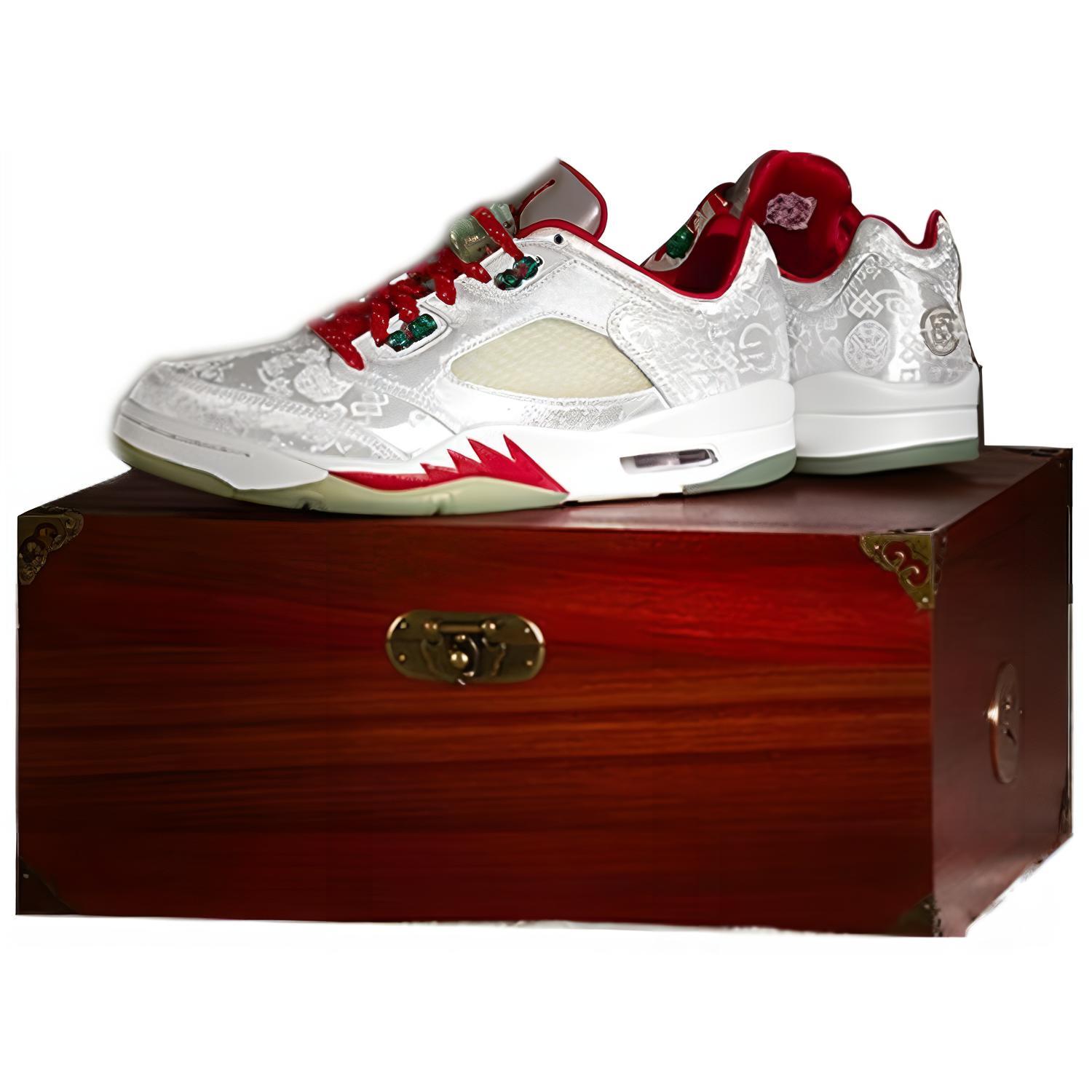 Purchase Air Jordan 5 Low x CLOT 'Putih Sutera' 1551183