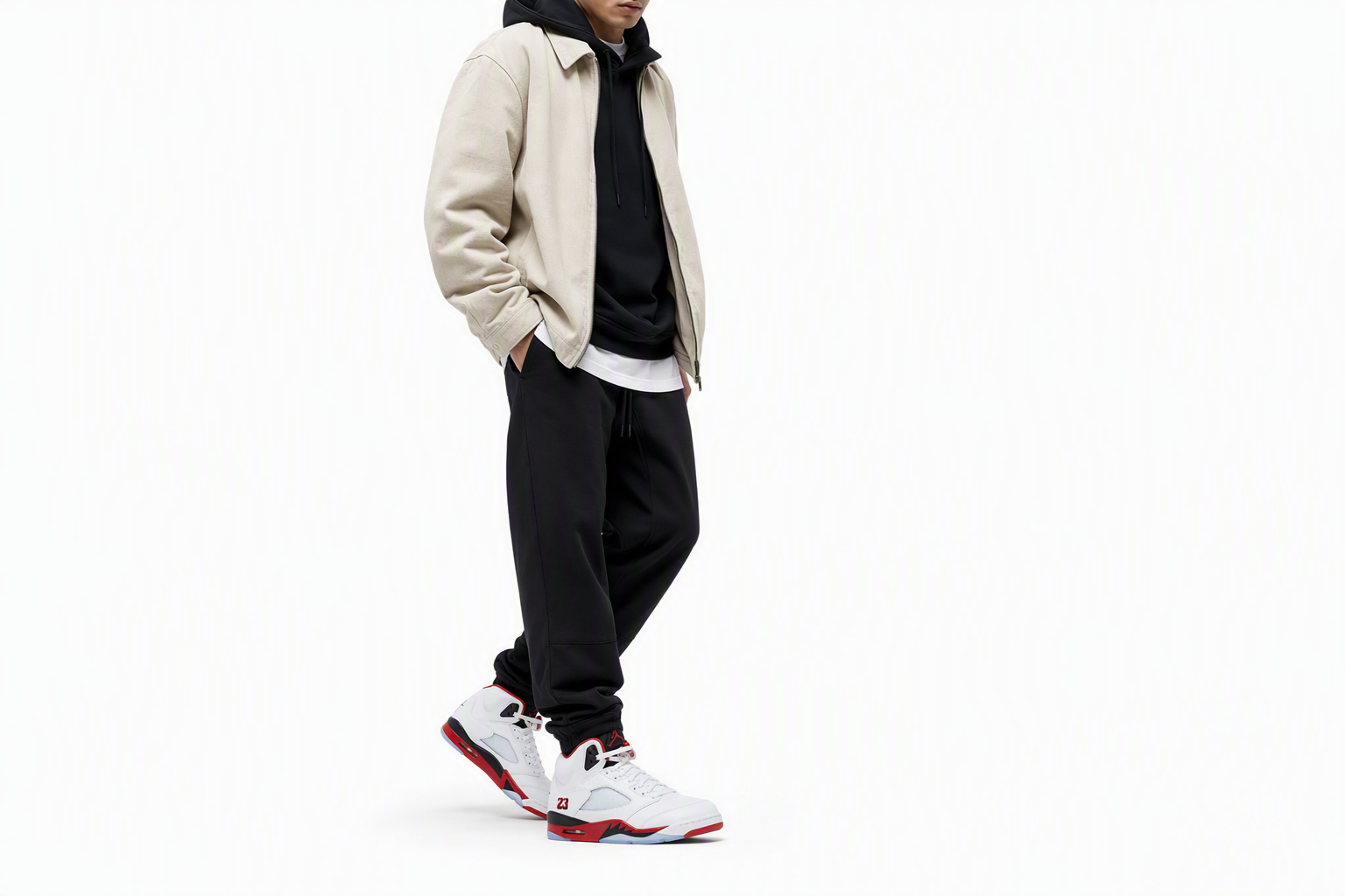 Order Air Jordan 5 復刻版火紅黑舌（2025） HQ7978-101